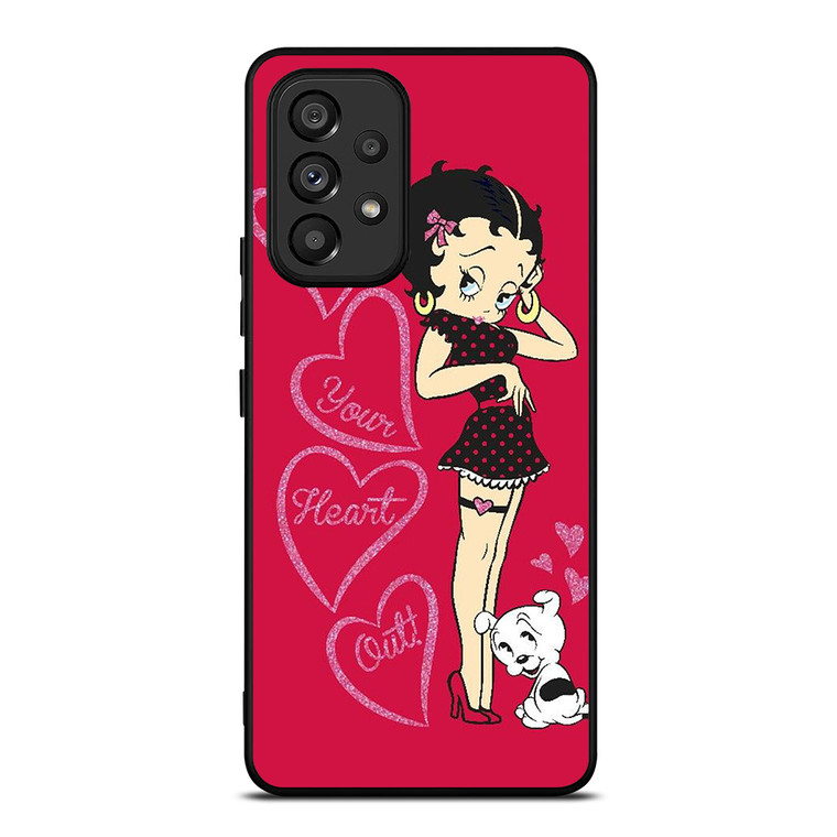 BETTY BOOP EAT YOUR HEART Samsung Galaxy A53 Case Cover
