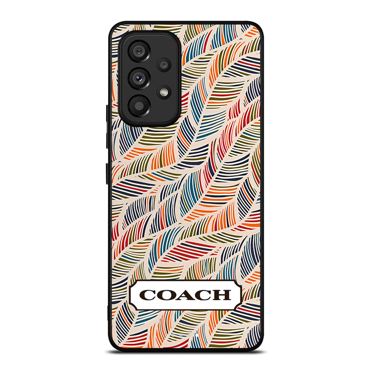COACH NEW YORK LOGO MONOGRAM SEAMLESS PATTERN Samsung Galaxy A53 Case Cover