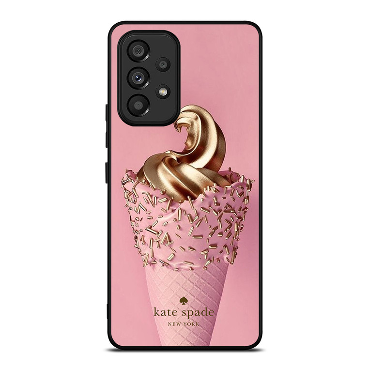KATE SPADE NEW YORK LOGO GOLDEN ICE CREAM Samsung Galaxy A53 Case Cover