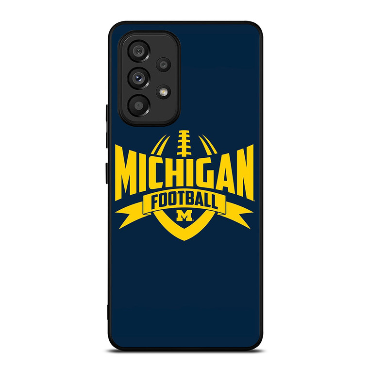 MICHIGAN WOLVERINES LOGO UNIVERSITY FOOTBALL ICON Samsung Galaxy A53 Case Cover