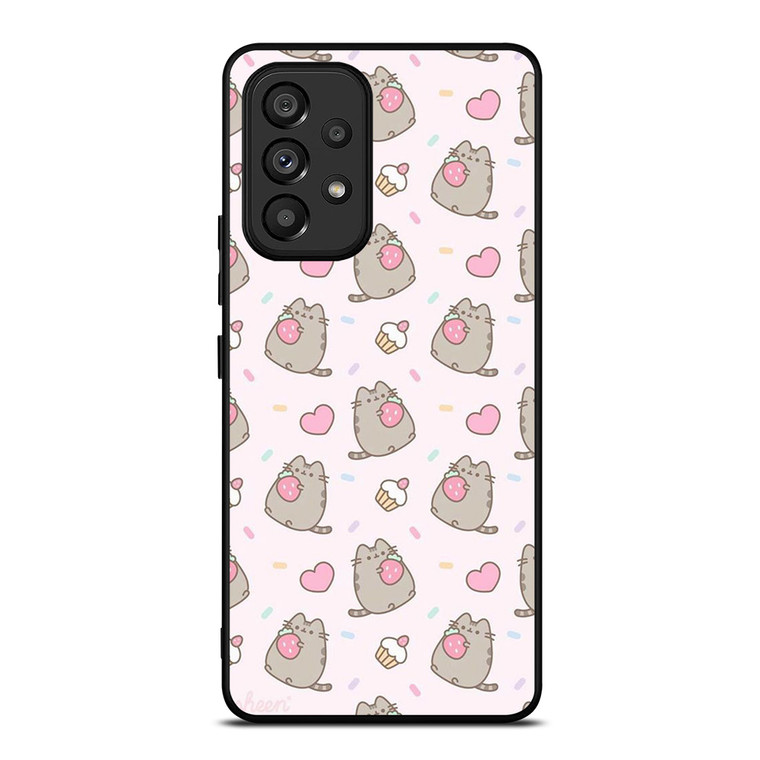 PUSHEEN CAT STRAWBERRY CAKE Samsung Galaxy A53 Case Cover