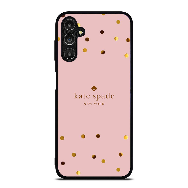 KATE SPADE NEW YORK LOGO PINK GOLDEN POLKADOTS Samsung Galaxy A14 Case Cover
