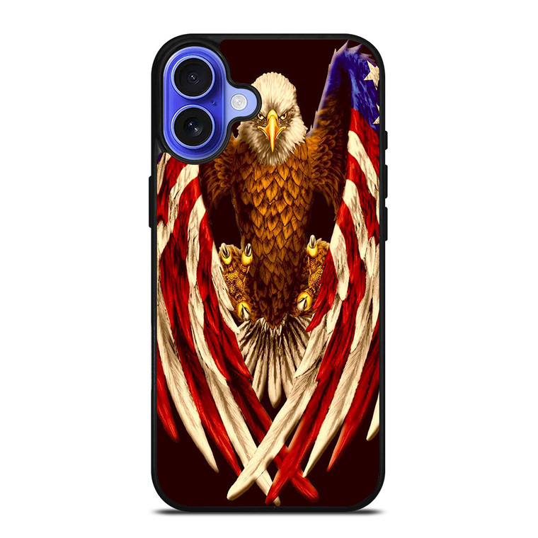AMERICA FLAG EAGLE iPhone 16 Case Cover