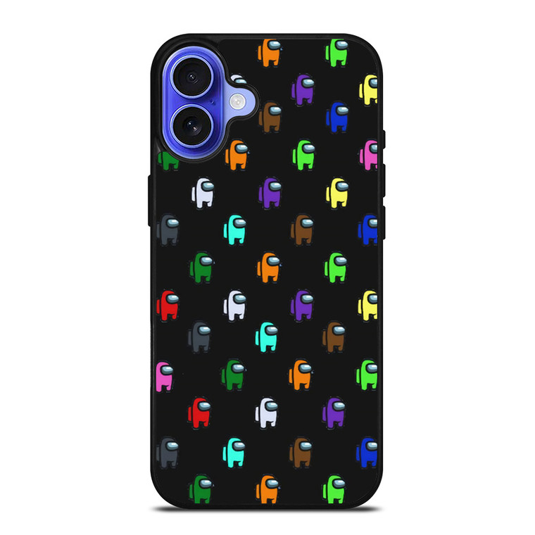 AMONG US GAME PATTERN iPhone 16 Case Cover