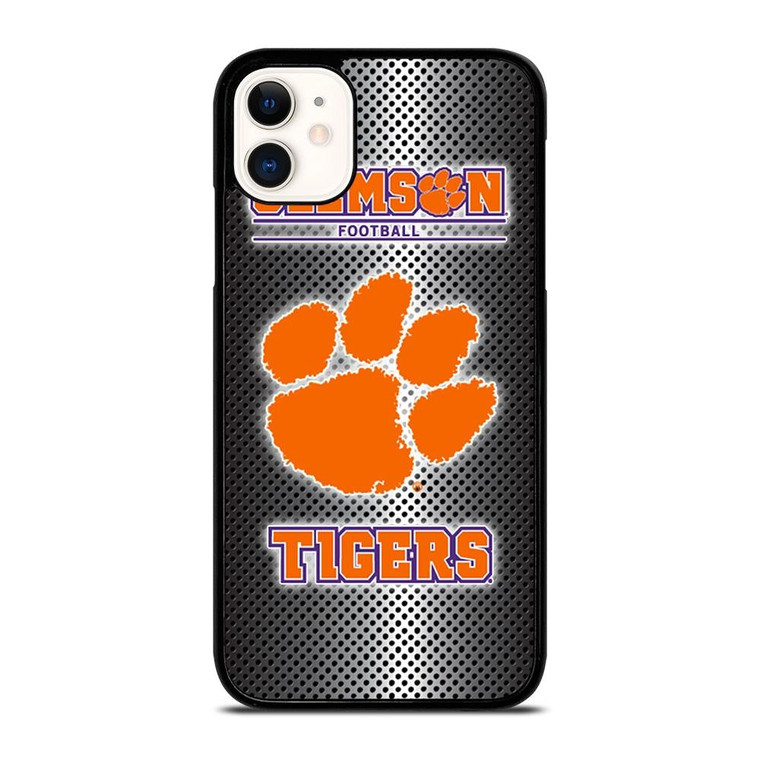 CLEMSON TIGERS METAL LOGO iPhone 11 Case Cover