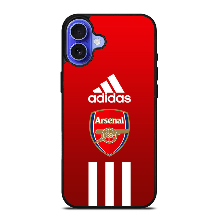 ARSENAL FC ADIDAS STRIPES iPhone 16 Case Cover