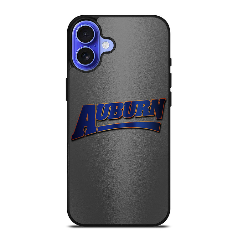 AUBURN TIGERS FOOTBALL METAL LOGO iPhone 16 Case Cover