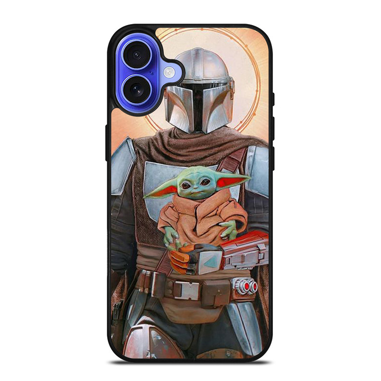 BABY YODA AND THE MANDALORIAN STAR WARS iPhone 16 Case Cover