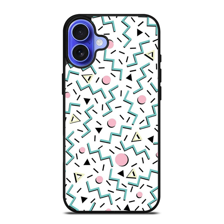 BACK TO 80S PATTERN iPhone 16 Case Cover