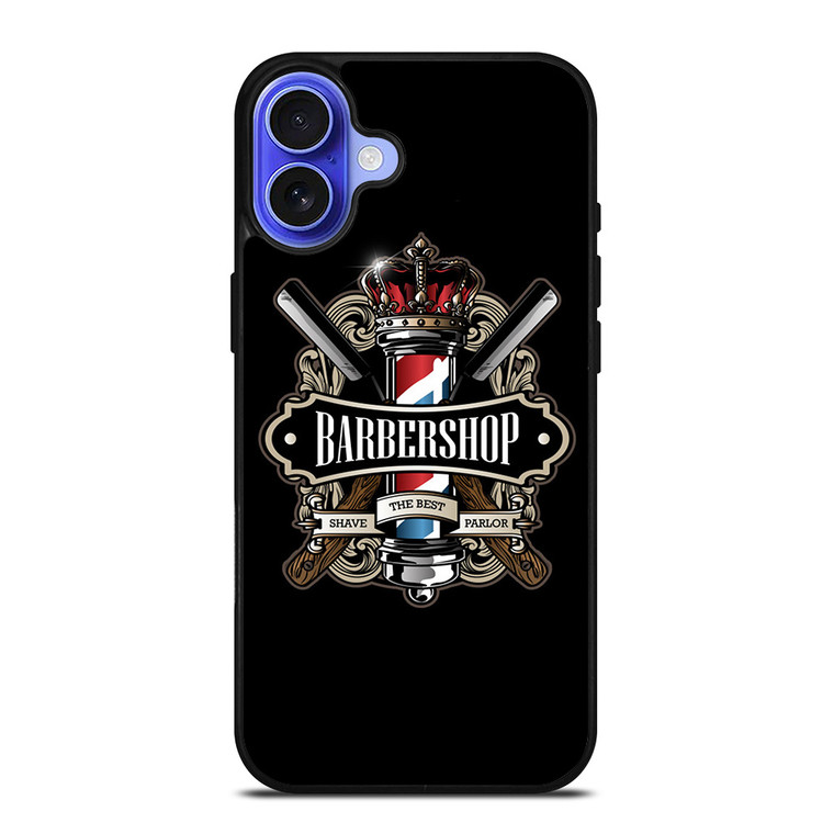 BARBERSHOP POLE HAIR CUT LOGO iPhone 16 Case Cover