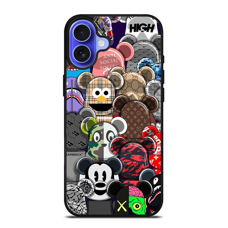 BEARBRICK BRAND COLABORATION iPhone 16 Case Cover