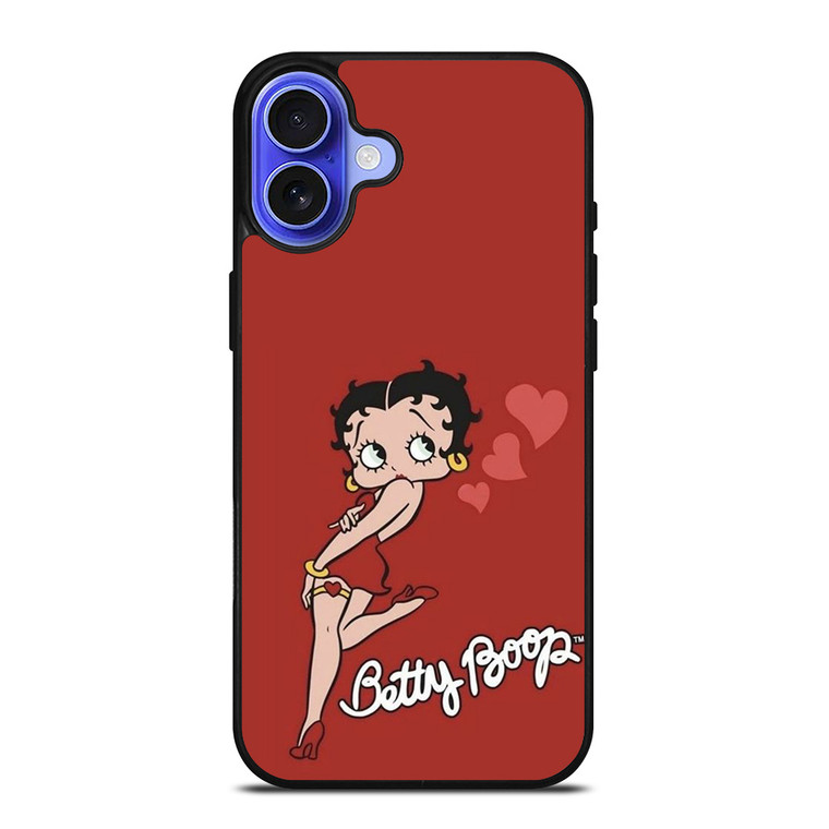BETTY BOOP CARTOON LOVE iPhone 16 Case Cover