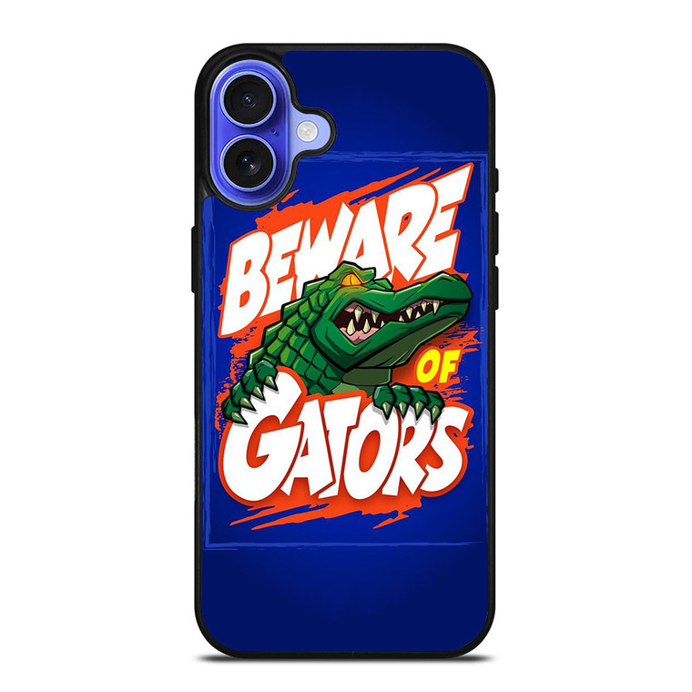 BEWARE OF FLORIDA GATORS FOOTBALL TEAM MASCOT iPhone 16 Case Cover
