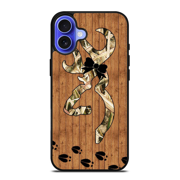 BROWNING WOODEN LOGO iPhone 16 Case Cover