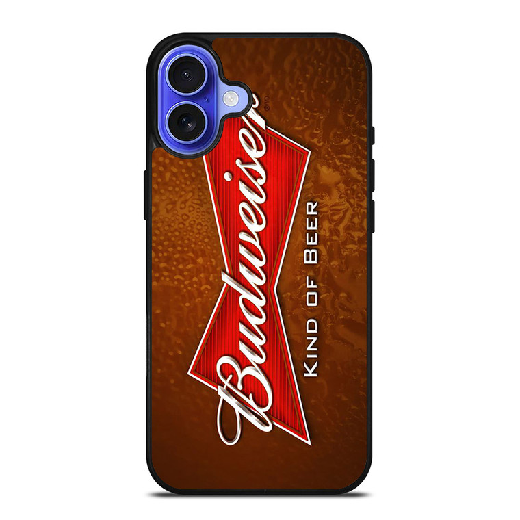BUDWEISER KING OF BEAR LOGO iPhone 16 Case Cover