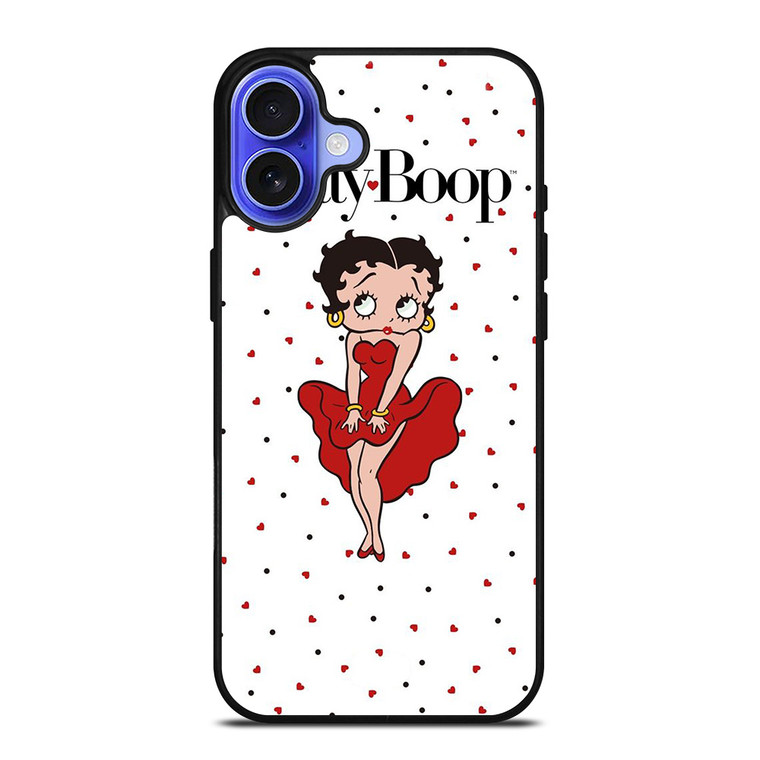 CARTOON BETTY BOOP LOVE iPhone 16 Case Cover