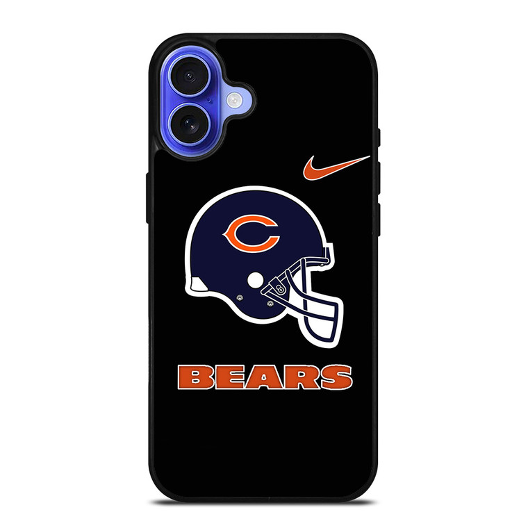 CHICAGO BEARS NFL HELMET NIKE iPhone 16 Case Cover CHICAGO BEARS NFL HELMET NIKE iPhone 16 Case Cover