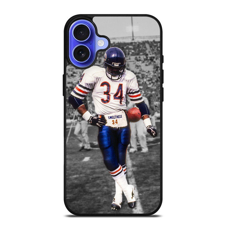 CHICAGO BEARS WALTER PAYTON 34 iPhone 16 Case Cover