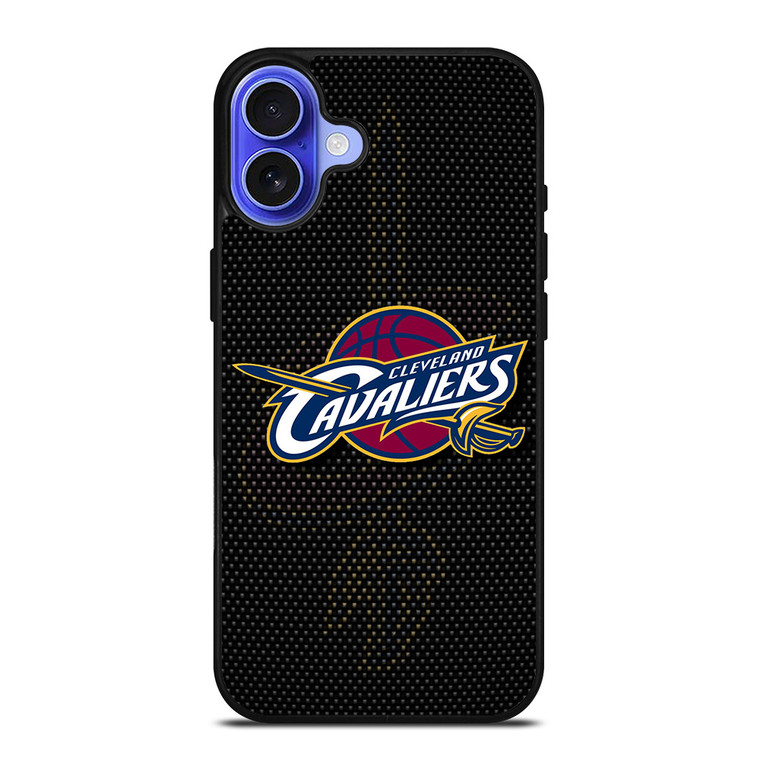 CLEVELAND CAVALIERS CARBON LOGO iPhone 16 Case Cover