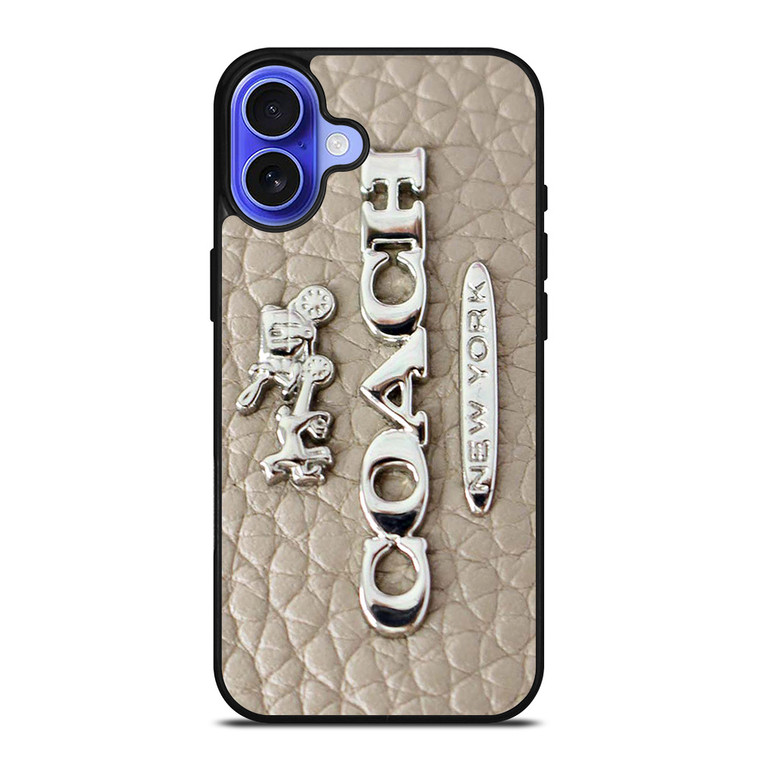 COACH LOGO GLOWING TEXTURE iPhone 16 Case Cover