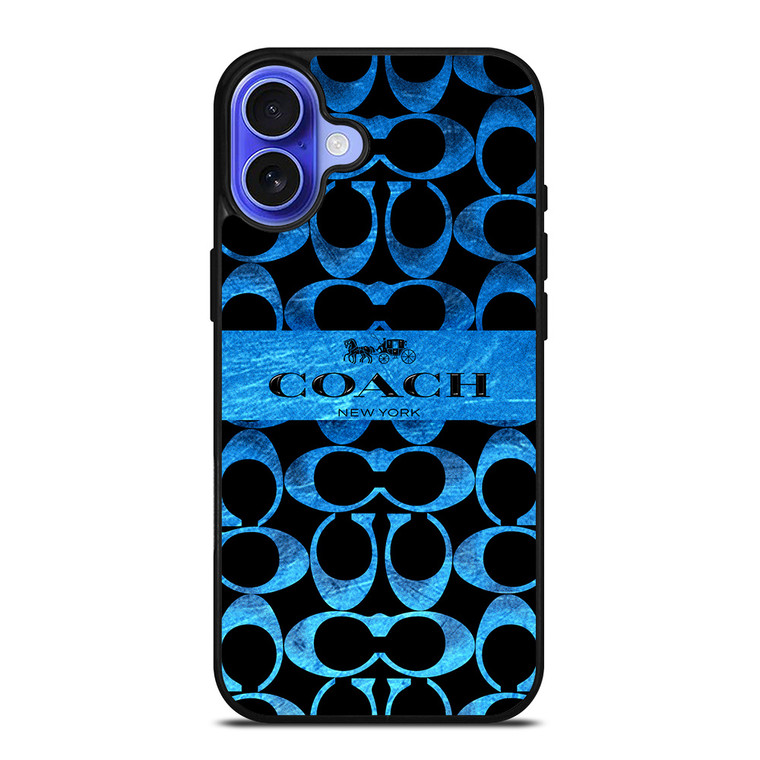 COACH NEW YORK BLUE 2 iPhone 16 Case Cover