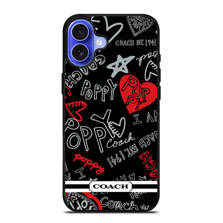 COACH NEW YORK POPPY iPhone 16 Case Cover