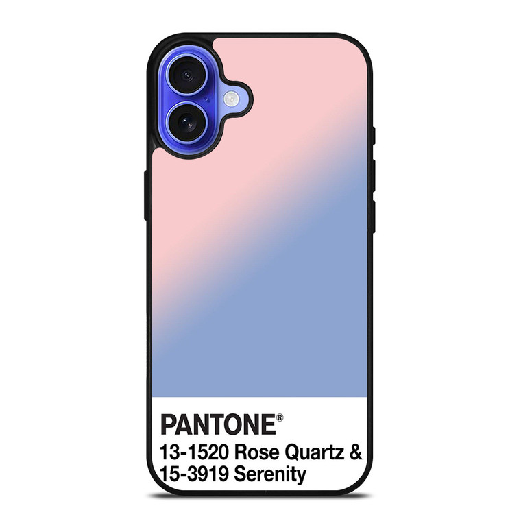 COLOR PANTONE ROSE QUARTZ AND SERENITY iPhone 16 Case Cover