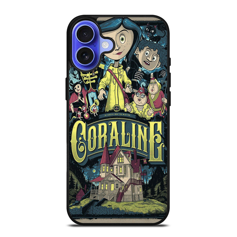 CORALINE CARTOON iPhone 16 Case Cover