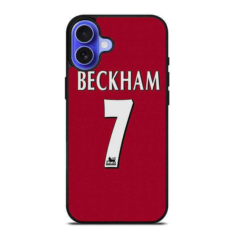 DAVID BECKHAM JERSEY MANCHESTER UNITED iPhone 16 Case Cover