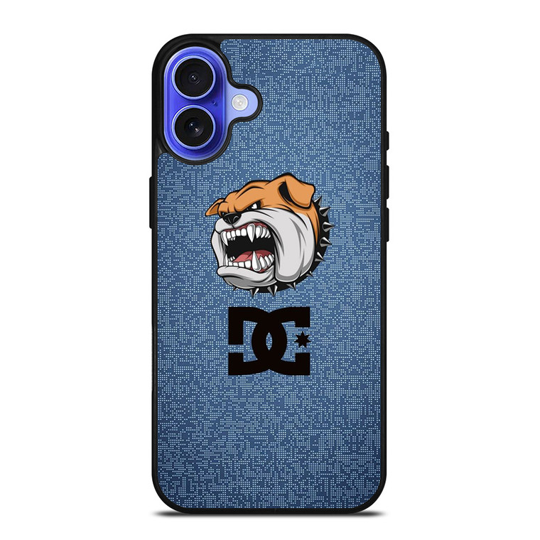 DC SKATE SHOES LOGO BULL DOG iPhone 16 Case Cover