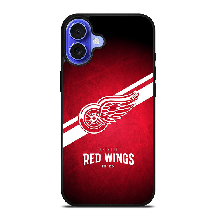 DETROIT RED WINGS NHL TEAM LOGO iPhone 16 Case Cover DETROIT RED WINGS NHL TEAM LOGO iPhone 16 Case Cover
