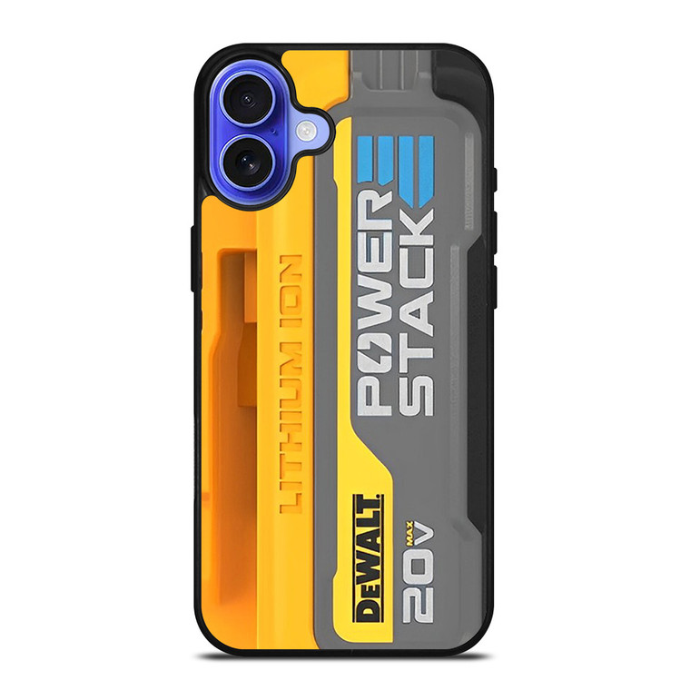 DEWALT LOGO LITHIUM ION BATTERY 20 V ICON iPhone 16 Case Cover
