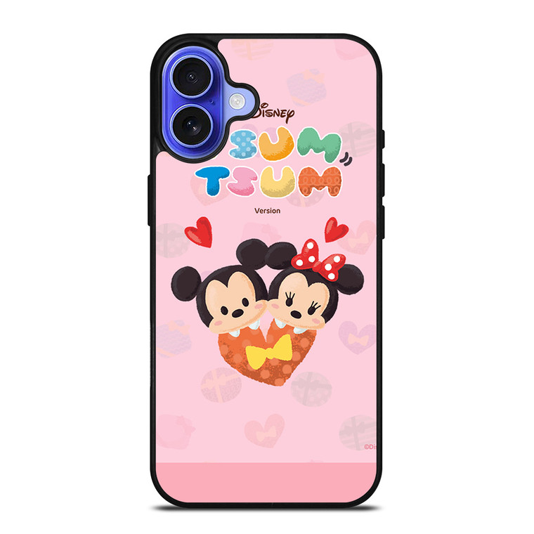 DISNEY TSUM TSUM MINNIE AND MICKEY MOUSE iPhone 16 Case Cover DISNEY TSUM TSUM MINNIE AND MICKEY MOUSE iPhone 16 Case Cover