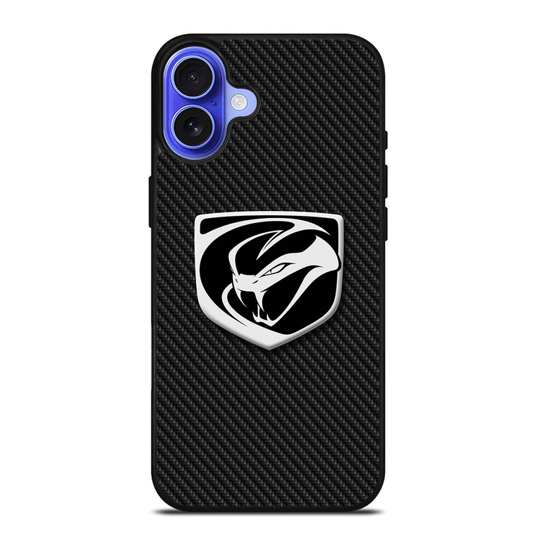DODGE VIPER LOGO CARBON iPhone 16 Case Cover