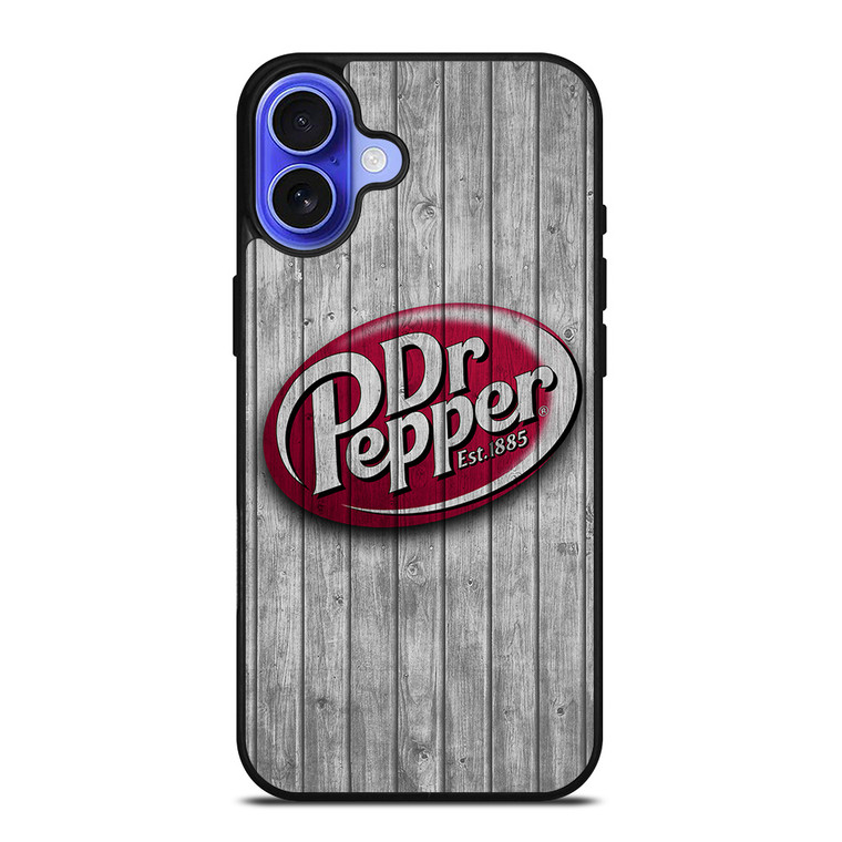DR PEPPER WOODEN LOGO iPhone 16 Case Cover