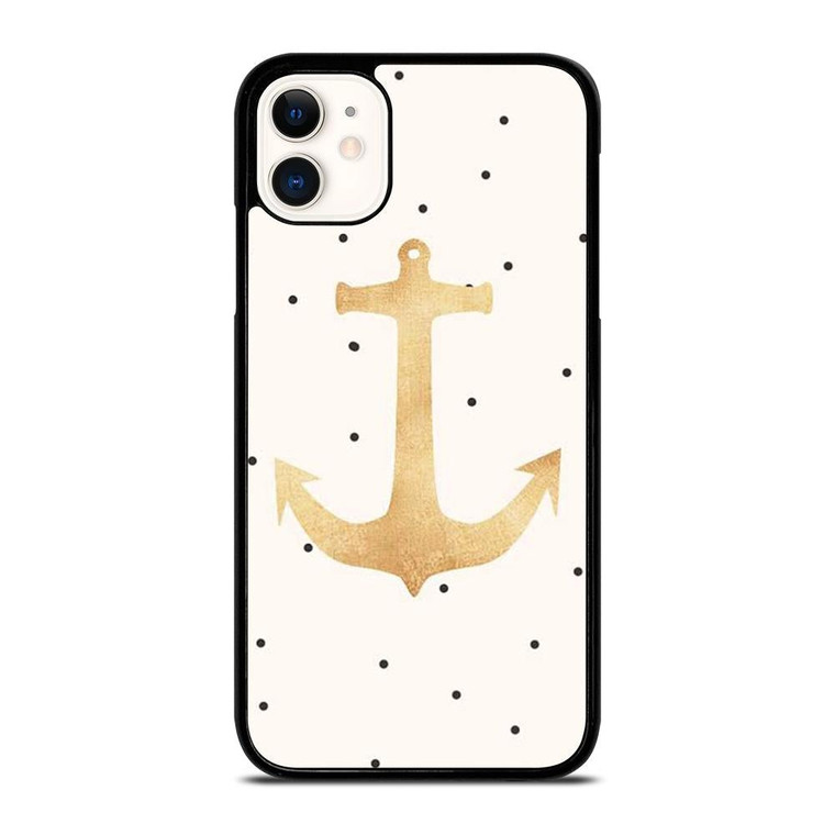 NAUTICAL ANCHOR POLKADOT iPhone 11 Case Cover