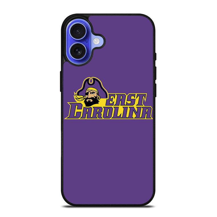 ECU EAST CAROLINA PIRATES UNIVERSITY FOOTBALL LOGO iPhone 16 Case Cover