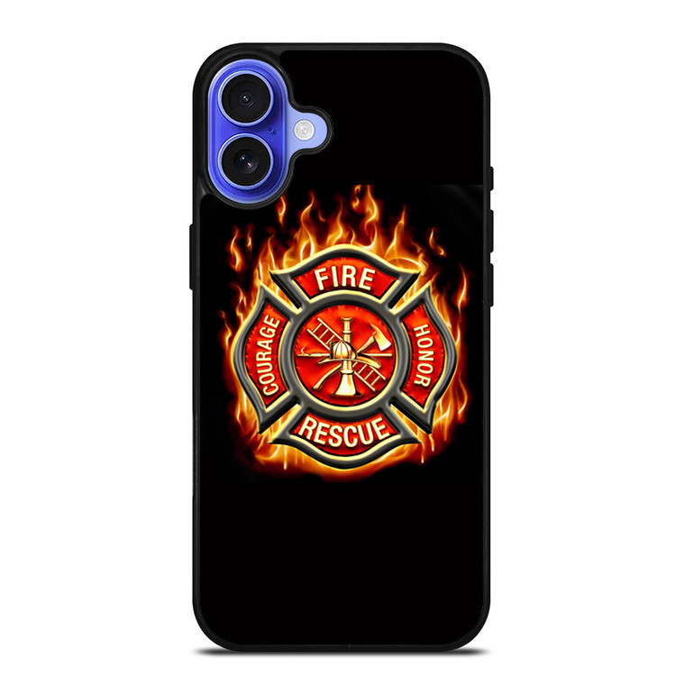 FIREFIGHTER FIREMAN LOGO iPhone 16 Case Cover