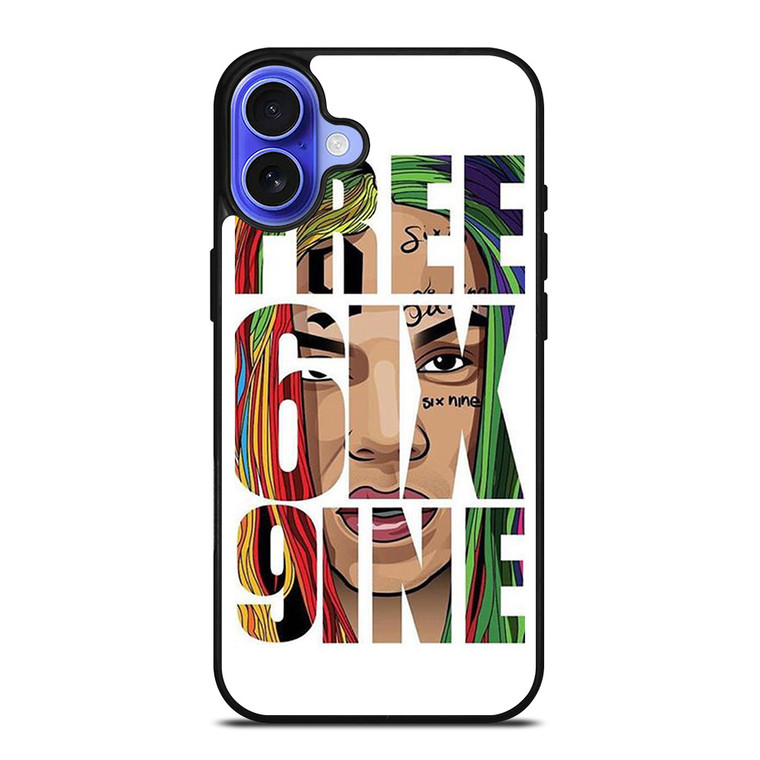 FREE 6IX9INE 69 SIXNINE CARTOON RAPPER iPhone 16 Case Cover