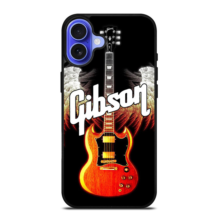 GIBSON GUITAR WINGS LOGO iPhone 16 Case Cover