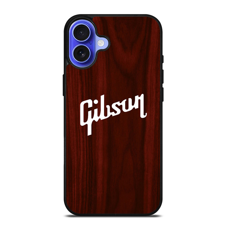GIBSON GUITAR WOODEN LOGO iPhone 16 Case Cover