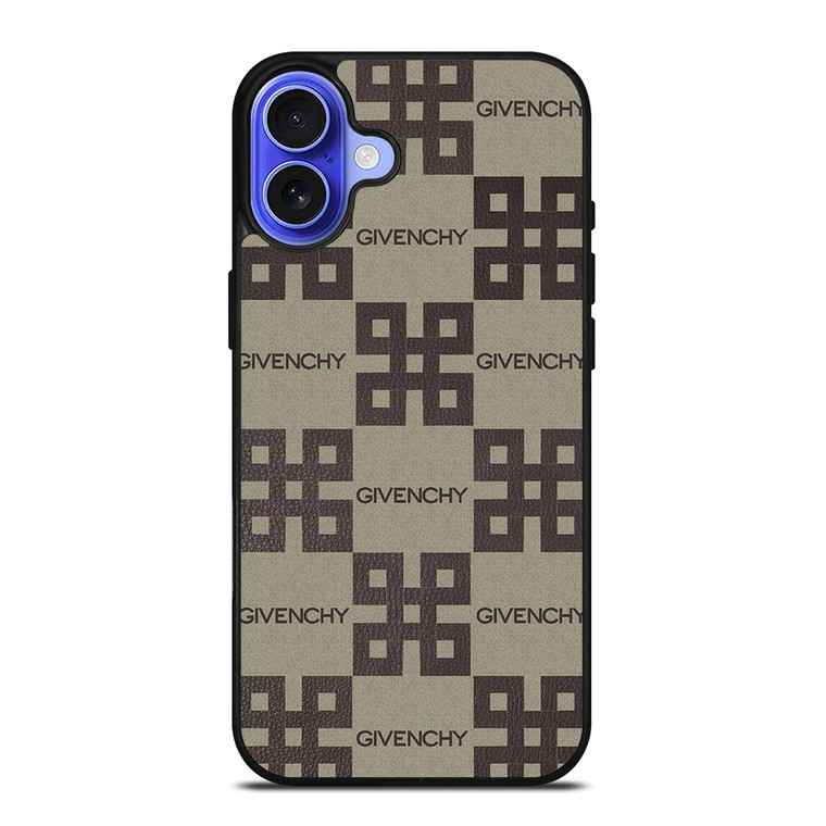 GIVENCHY LOGO COLLAGE LEATHER iPhone 16 Case Cover