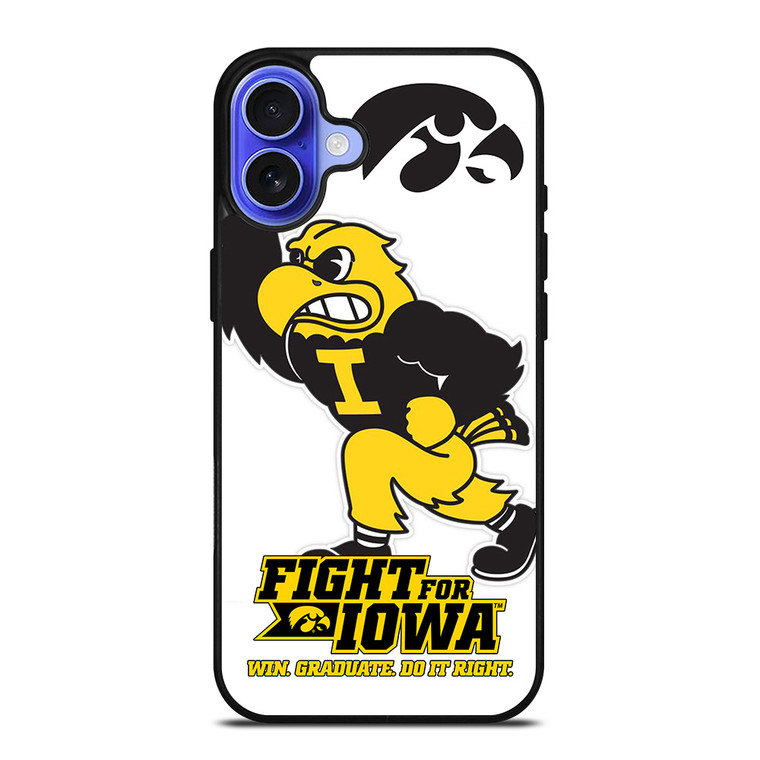 IOWA HAWKEYES MASCOT 2 iPhone 16 Case Cover