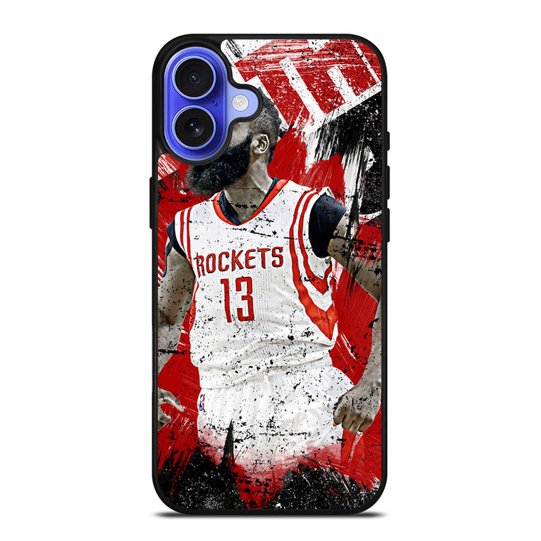 JAMES HARDEN ROCKETS ART iPhone 16 Case Cover JAMES HARDEN ROCKETS ART iPhone 16 Case Cover