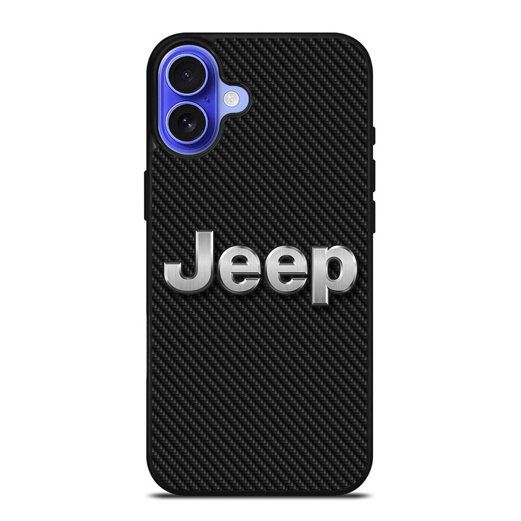 JEEP LOGO CARBON iPhone 16 Case Cover