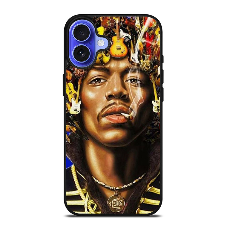 JIMI HENDRIX GUITAR HAIR iPhone 16 Case Cover