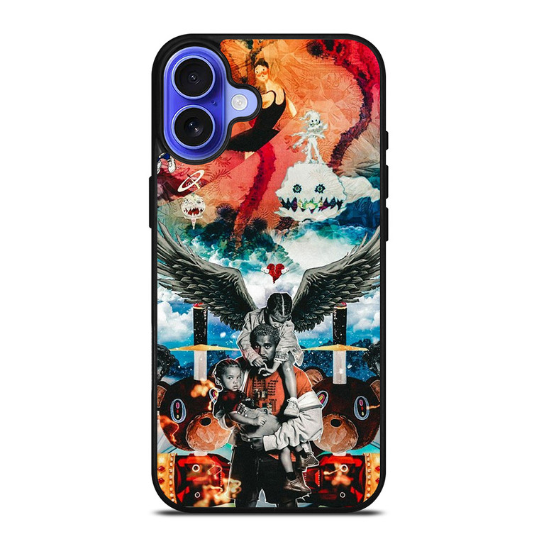 KANYE WEST ANGELS COLLAGE iPhone 16 Case Cover