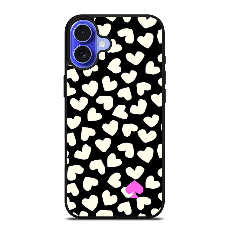KATE SPADE LOVE HEART POLKADOTS iPhone 16 Case Cover