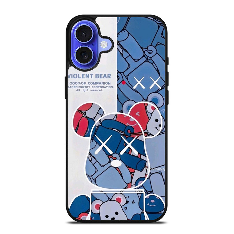KAWS VIOLENT BEAR 2 iPhone 16 Case Cover