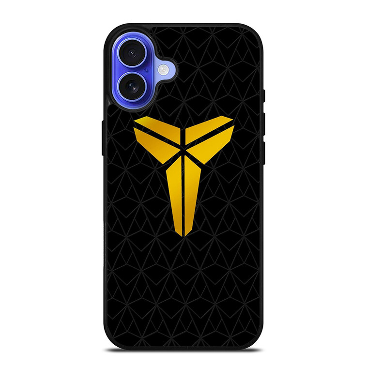 KOBE BRYANT GOLD GEOMETRIC PATTERN iPhone 16 Case Cover